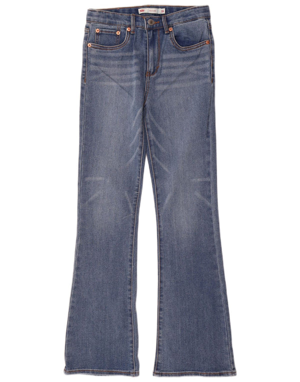 Jeans Levi's Girls 726 Flared 11-12 Anos W24 L29 Azul Algodão