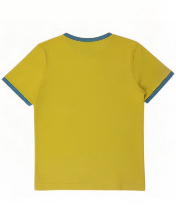 Puma Mens Graphic T-Shirt Top Pequeno Amarelo