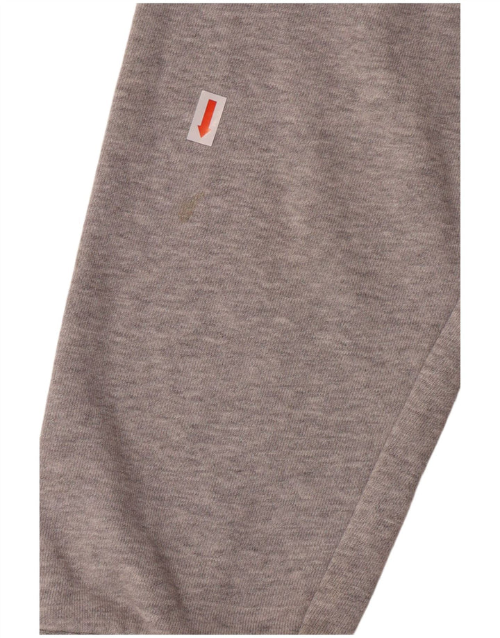 ADIDAS Mens Graphic Sweatshirt Jumper Grande Algodão Cinzento