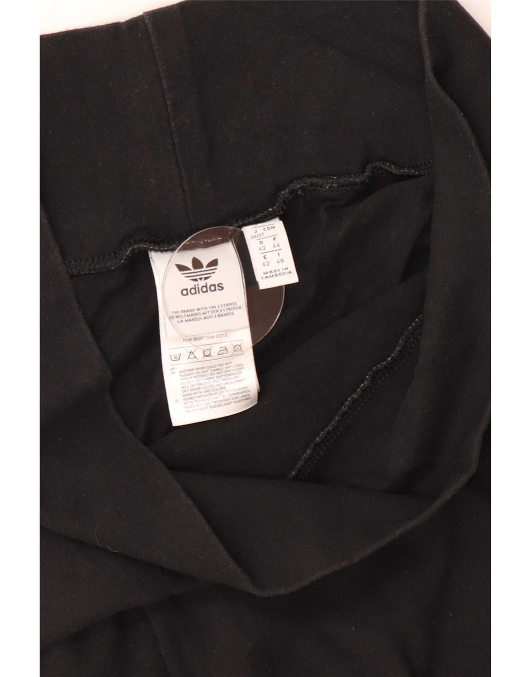 Leggings Adidas Femininas Gráficas UK 16 Grande Algodão Preto
