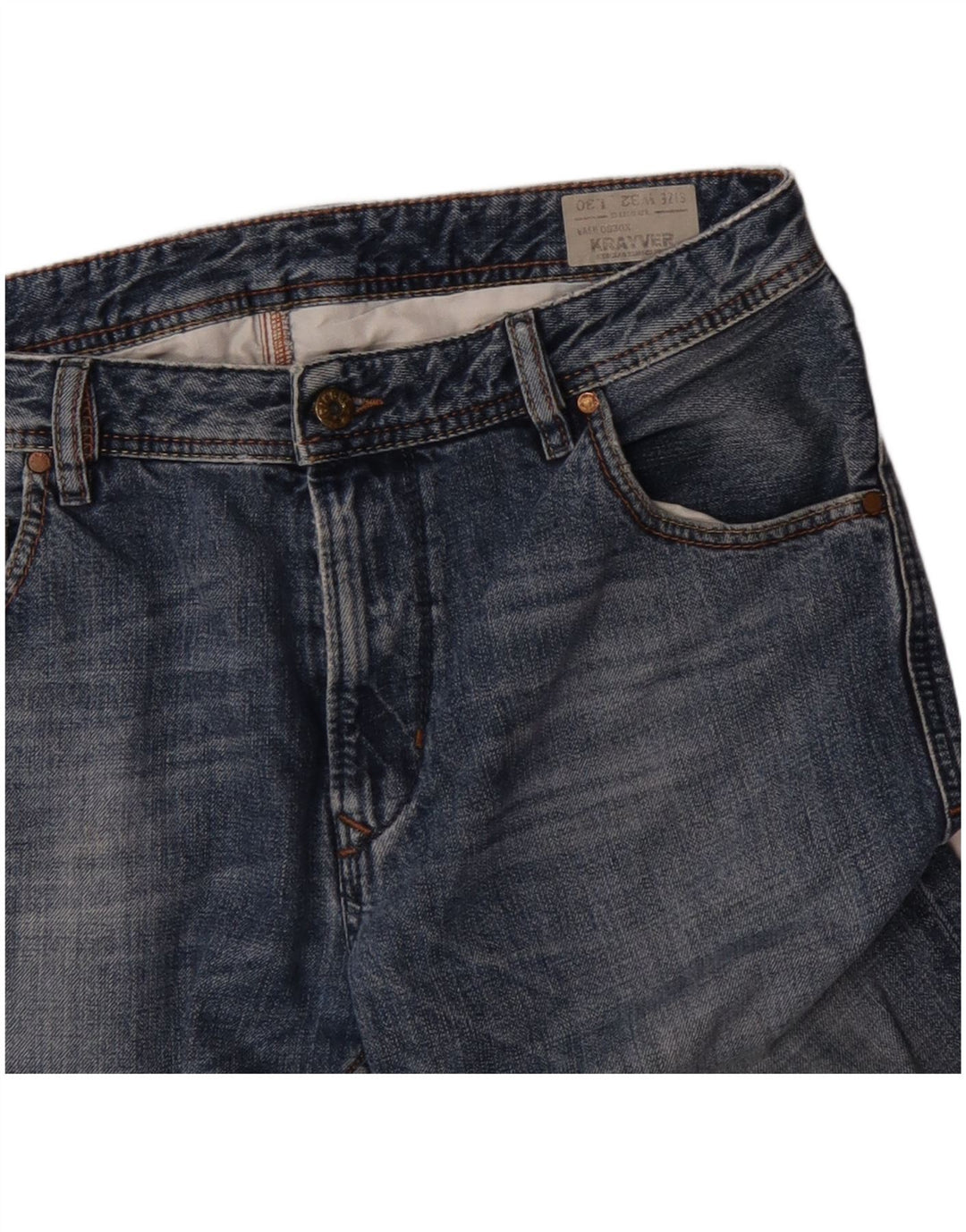 Diesel Masculino Krayver Regular Slim Jeans W32 L30 Azul Algodão