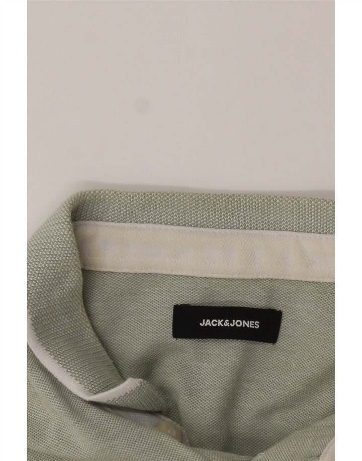 JACK & JONES Mens Polo Shirt XL Green Cotton Vintage Jack & Jones and Second-Hand Jack & Jones from Messina Hembry 