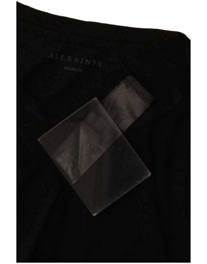 Camiseta masculina ALL SAINTS Top médio algodão preto