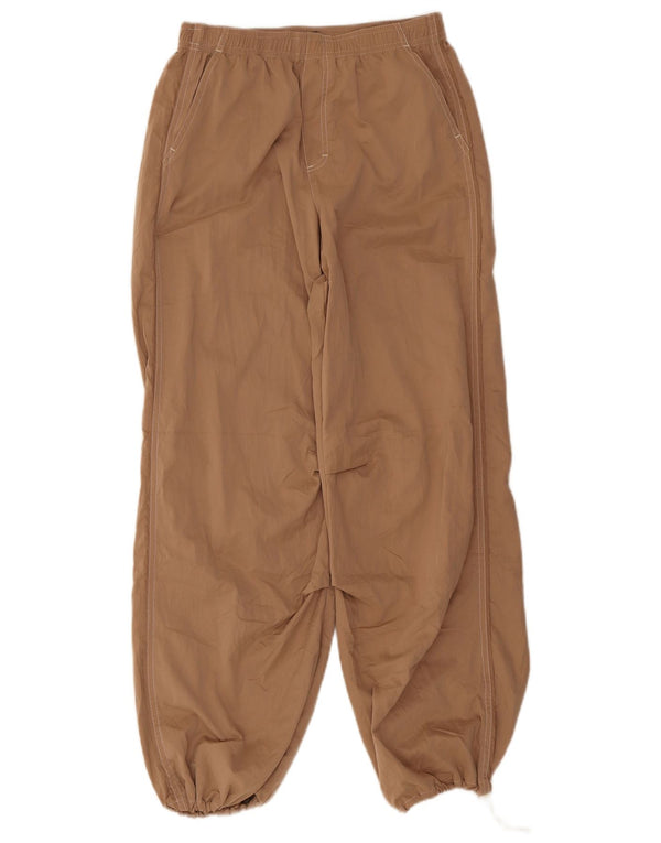 Calça esportiva feminina Zara com ajuste solto e jogging UK 4 XS bege