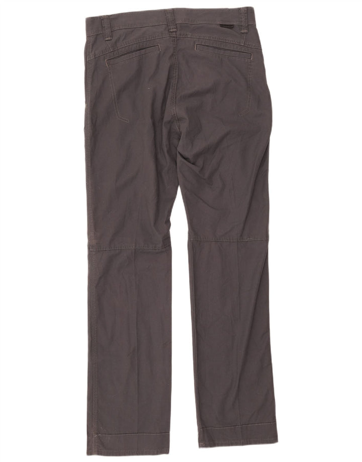 Wrangler Calça masculina reta casual W33 L33 cinza