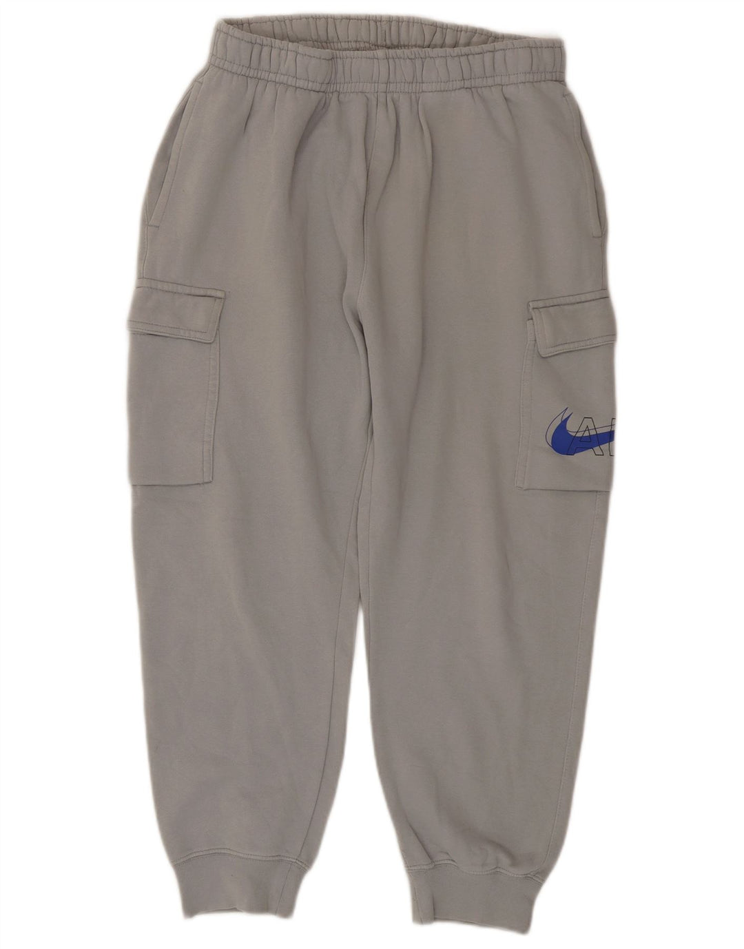 Calça esportiva masculina Nike Cargo Crop joggers algodão cinza médio
