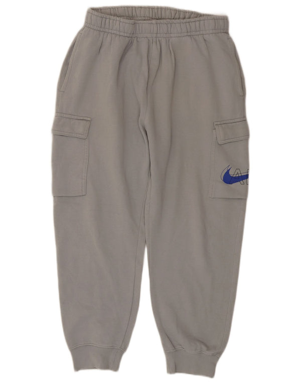 Calça esportiva masculina Nike Cargo Crop joggers algodão cinza médio