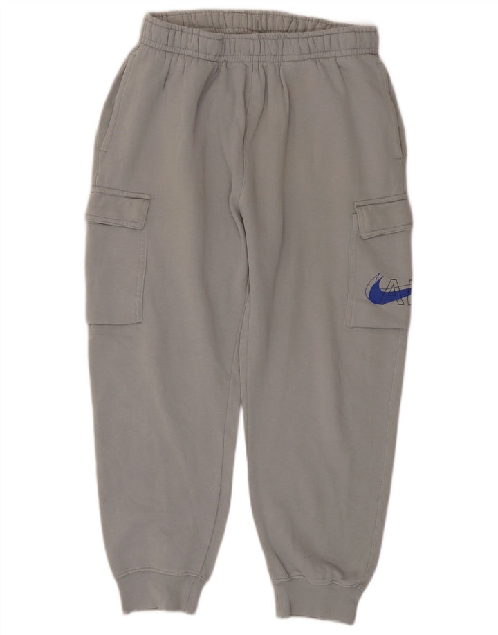 Calça esportiva masculina Nike Cargo Crop joggers algodão cinza médio
