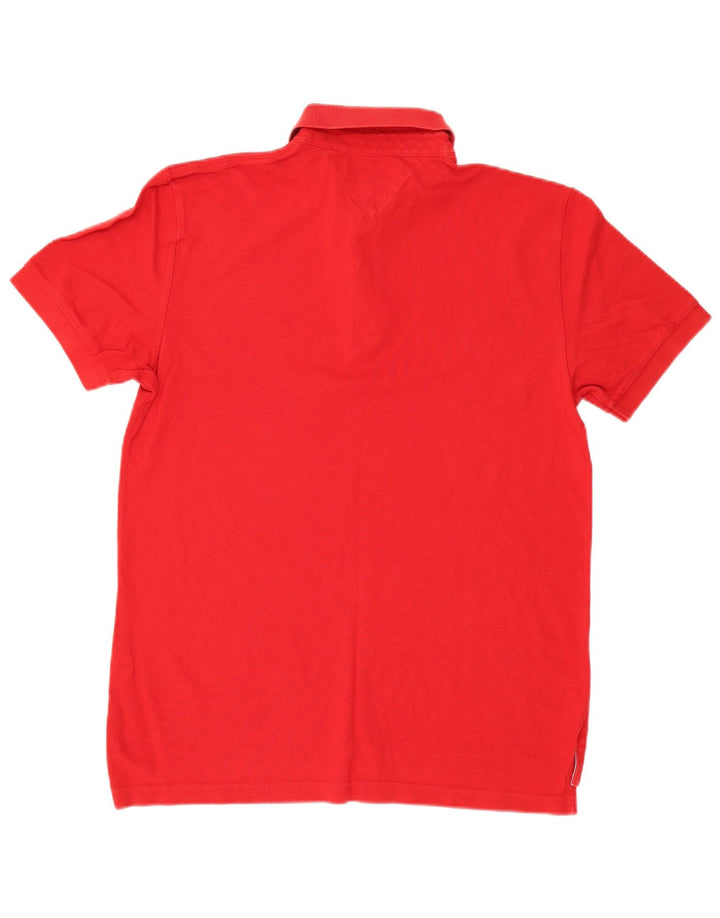 Camisa polo masculina Tommy Hilfiger médio algodão vermelho