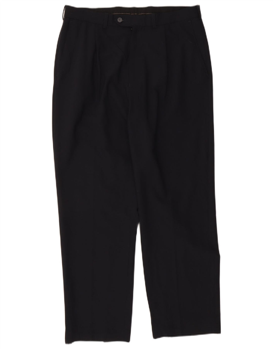 Calça masculina Marks & Spencer Pegged Suit W34 L29 Poliéster azul marinho