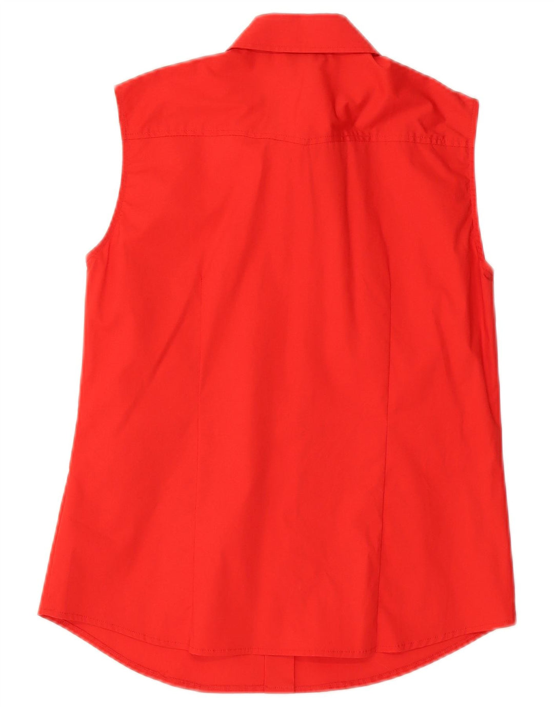 Camisa feminina sem mangas SARA GLENZER IT 44 algodão vermelho médio