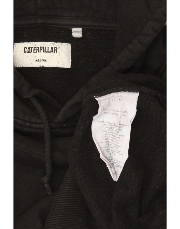 Jumper com capuz masculino Caterpillar médio algodão preto