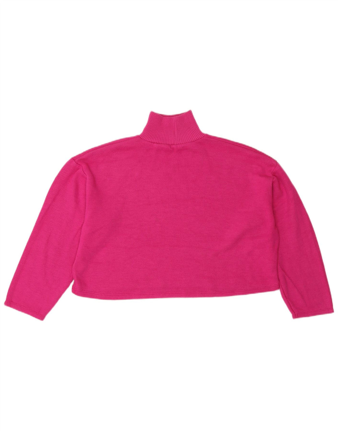 Suéter feminino Zara com gola alta e gola tartaruga, Reino Unido 10 pequeno rosa