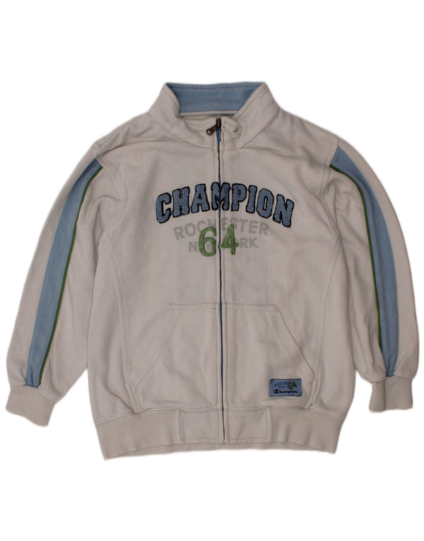 Jaqueta de treino Champion Boys Rochester 5-6 anos XS branco colorblock