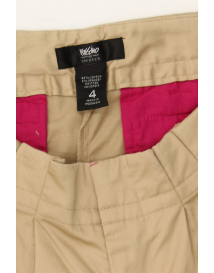 MOSSIMO Womens Pegged Casual Shorts US 4 Small W32  Beige Cotton Vintage Mossimo and Second-Hand Mossimo from Messina Hembry 