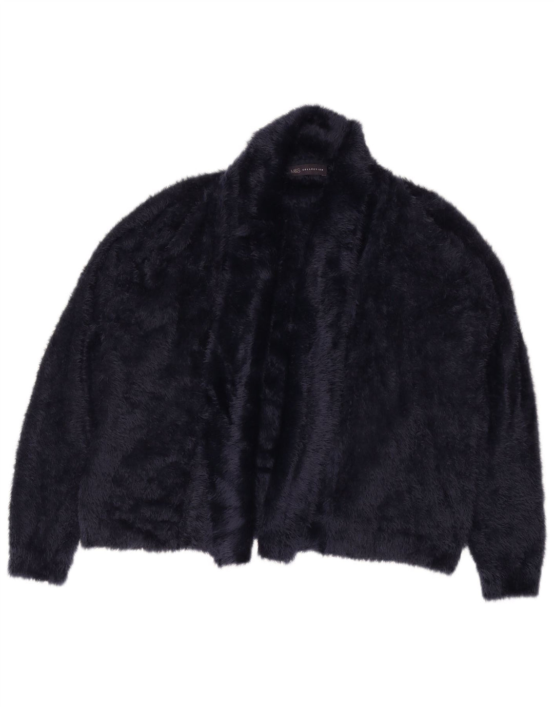 Suéter cardigã feminino Marks & Spencer UK 18 XL azul marinho poliamida