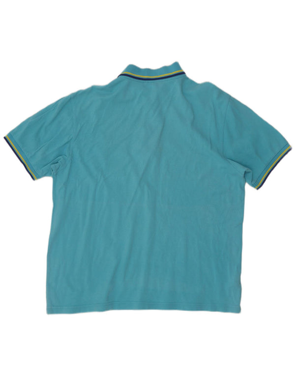 Camisa polo masculina Fred Perry XL algodão listrado azul