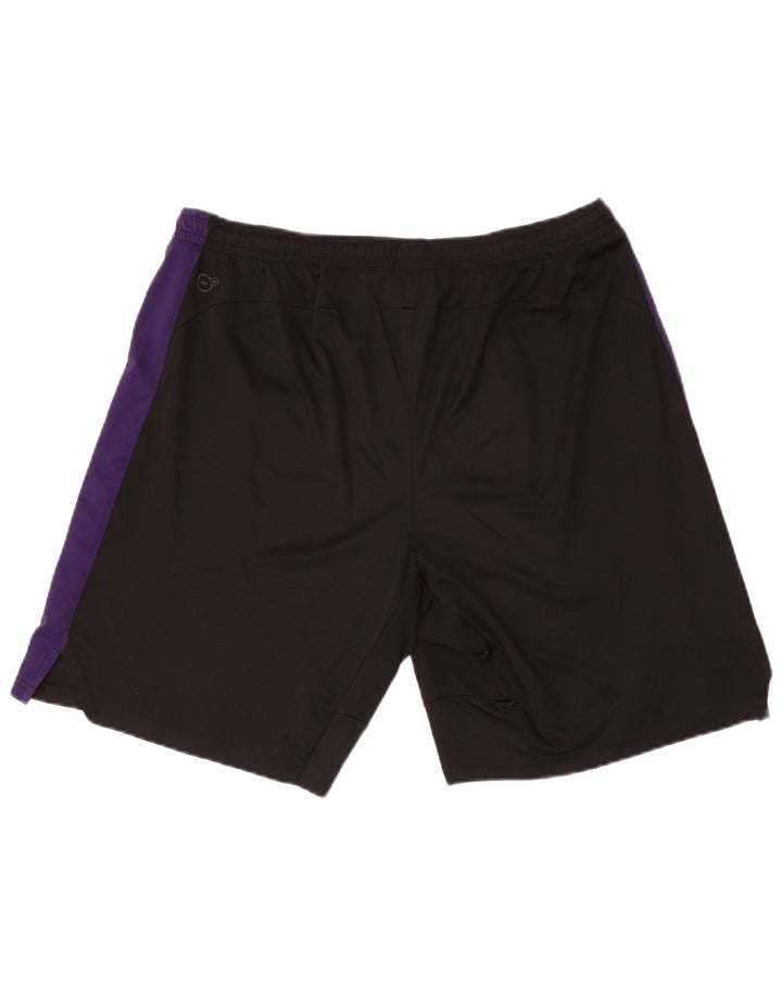 Shorts esportivos gráficos masculinos Puma XL preto colorblock