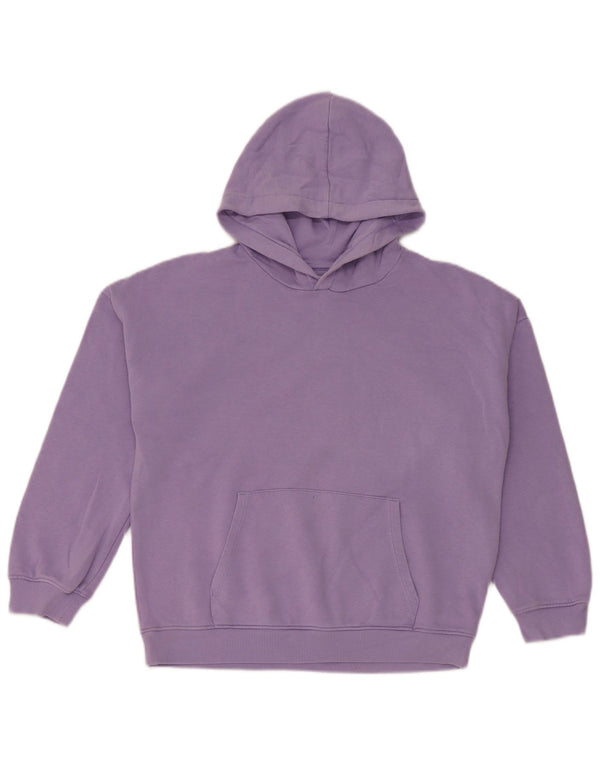 Suéter com capuz feminino Marks & Spencer 11-12 anos algodão roxo