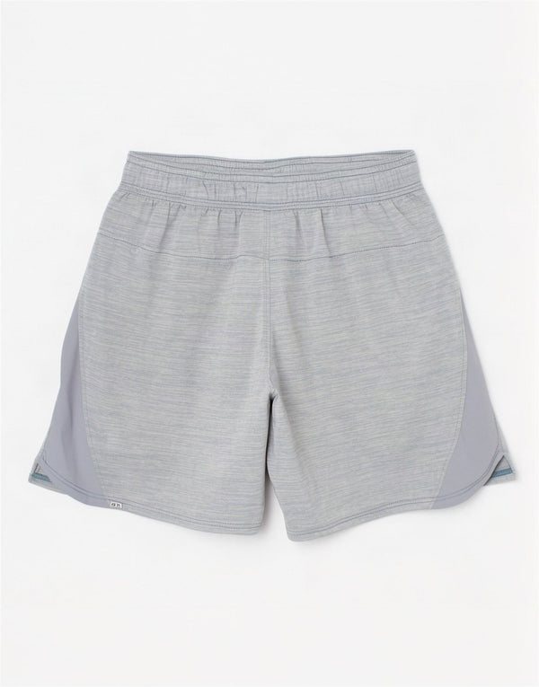 Under Armour Boys Sport Shorts 5-6 Years Blue Flecked Polyester