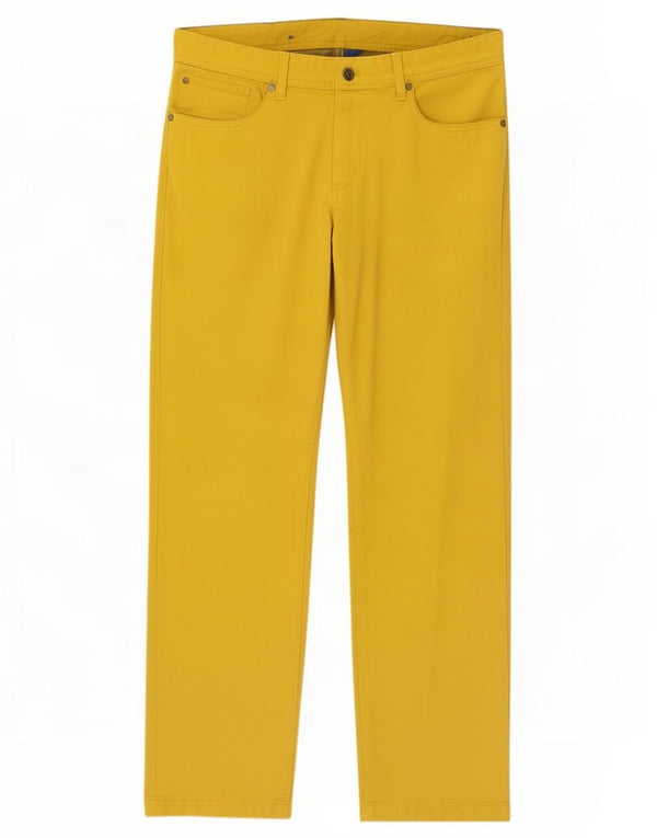 Joop Calça masculina reta casual W33 L32 amarela