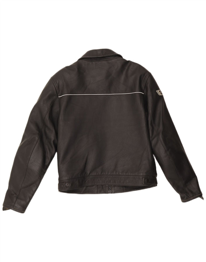 Jaqueta Alpinestars masculina de couro gráfico Racer EU 50 couro preto médio