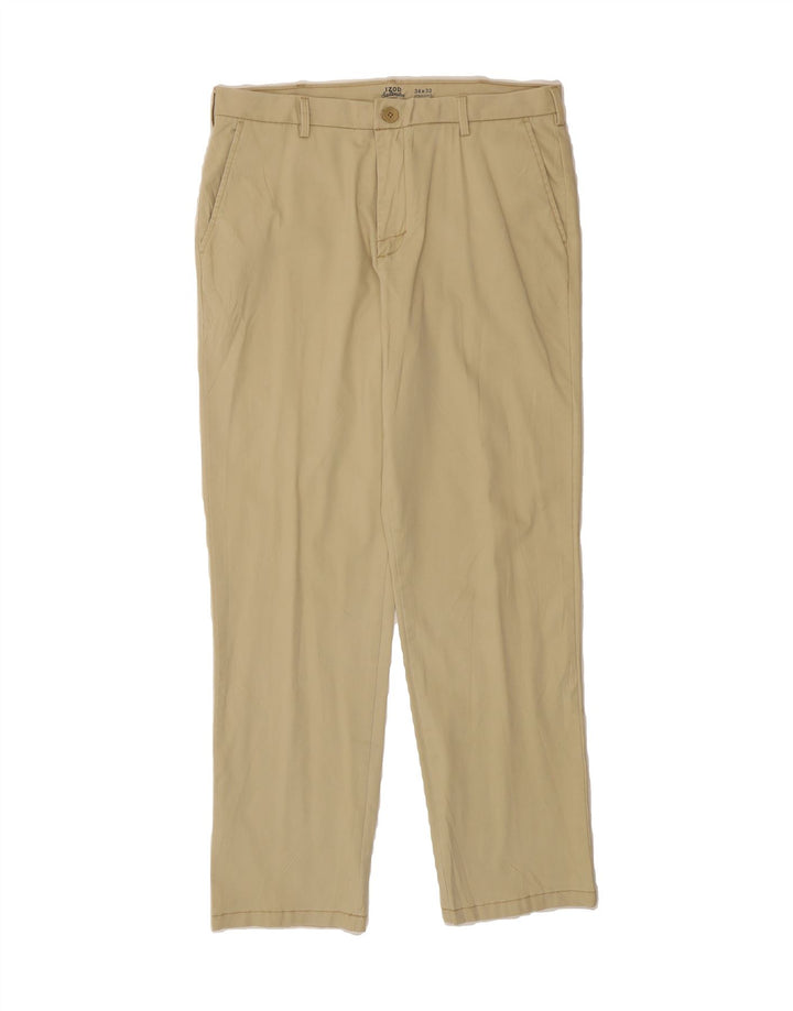 IZOD Mens Salt Water Straight Chino Trousers W34 L32 Beige Cotton Vintage Izod and Second-Hand Izod from Messina Hembry 
