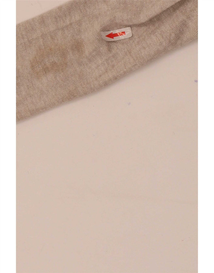 Suéter cardigã aberto Zara Longline feminino Reino Unido 8 pequeno bege