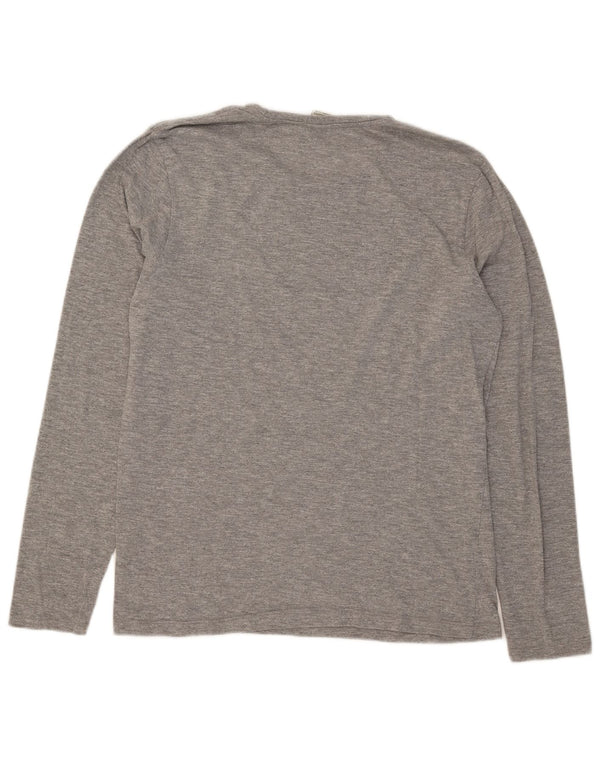 Scotch & Soda Mens Top Manga Longa Grande Algodão Cinza