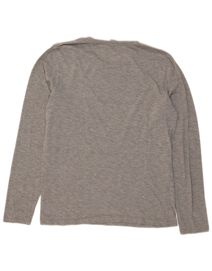 Scotch & Soda Mens Top Manga Longa Grande Algodão Cinza