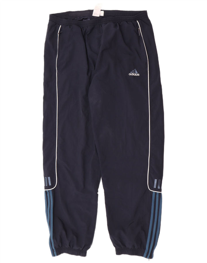Calça de treino masculina Adidas Joggers IT 46/48 XL azul marinho poliéster