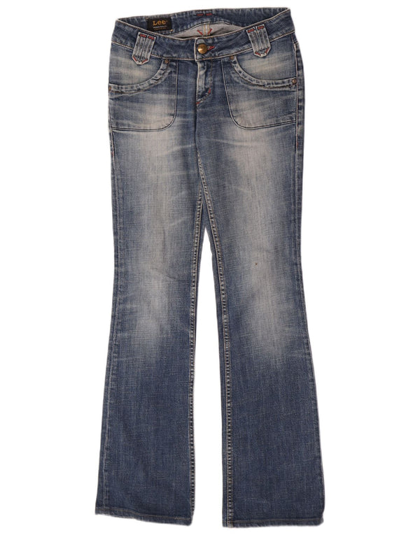 Lee feminino Leola cintura baixa bootcut jeans W28 L32 algodão azul