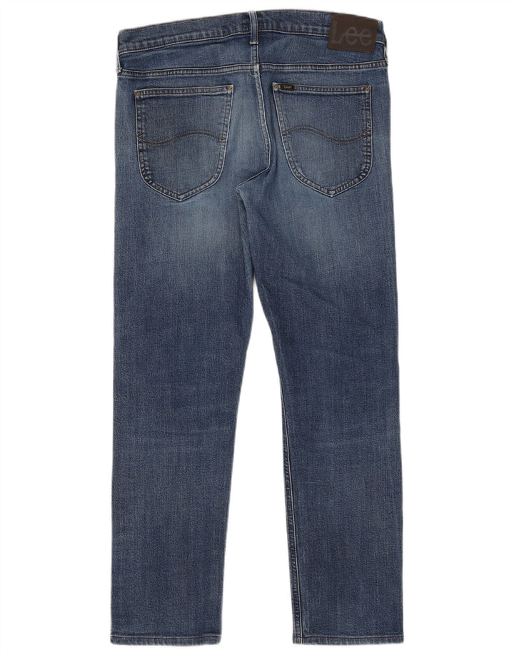 Lee Mens Daren Zip Fly Slim Jeans W32 L29 Azul Algodão