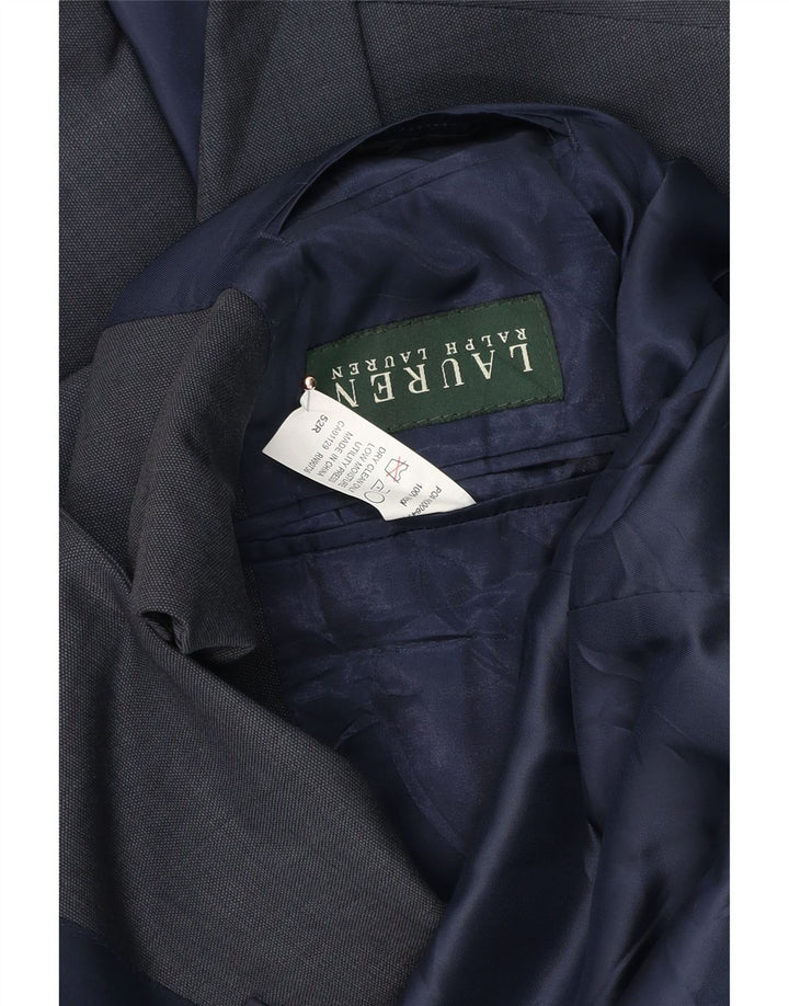 Jaqueta Blazer Masculina Ralph Lauren com 2 Botões IT 52 XL Lã Azul Marinho