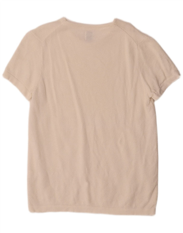 Camiseta masculina Zara Top médio off white algodão