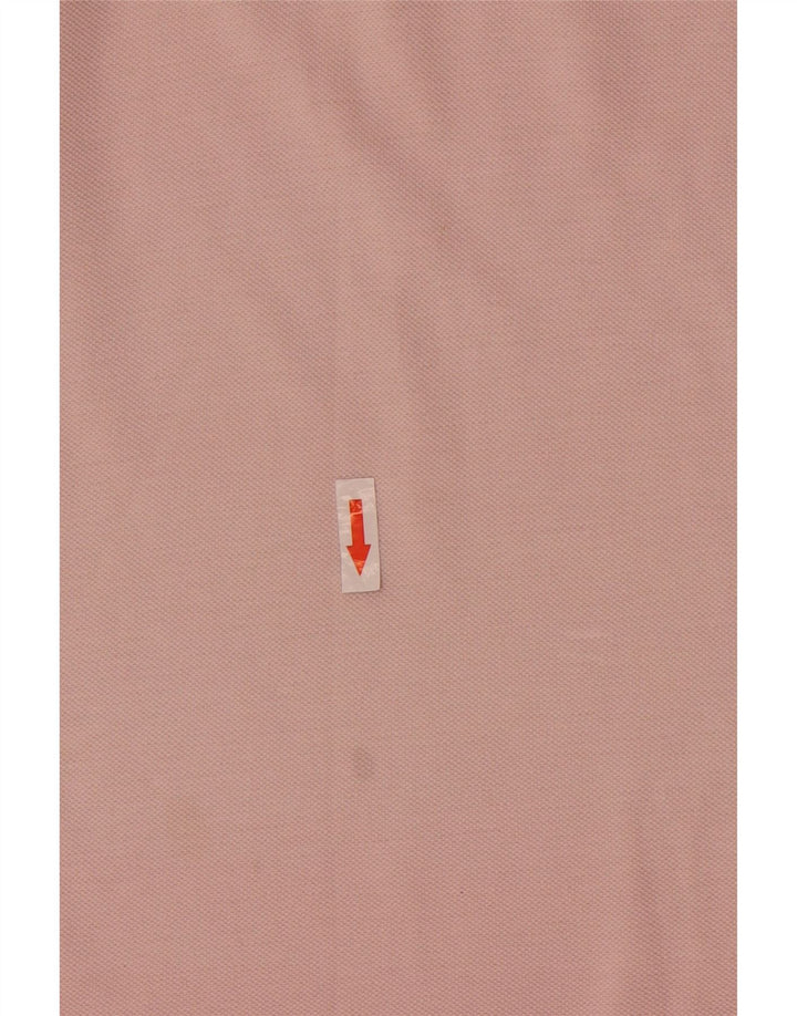 Camisa polo feminina Kappa UK 12 algodão rosa médio