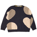 Suéter feminino com gola redonda White Stuff Reino Unido 16 grande azul marinho