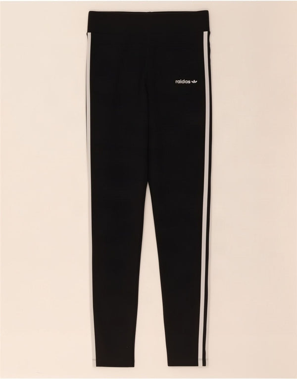 Leggings Adidas Femininas UK 12 Médio Algodão Preto