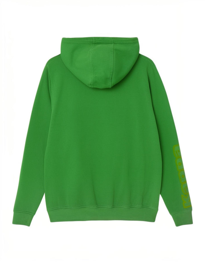 Kappa Mens Graphic Hoodie Jumper Médio Algodão Verde