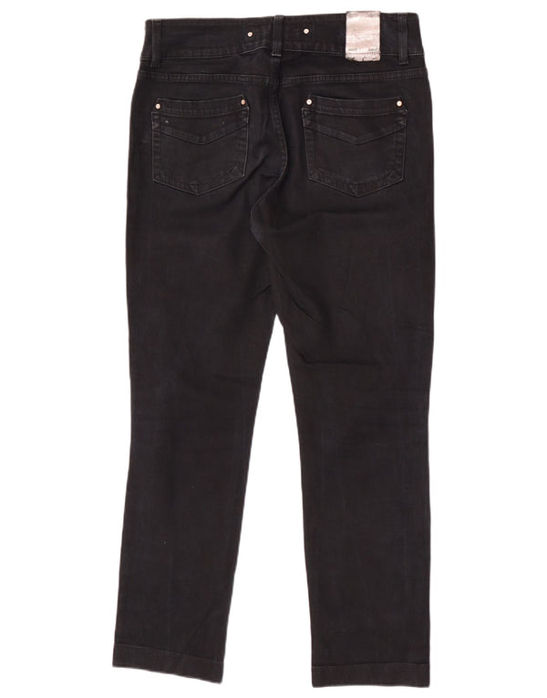 Karen Millen Jeans Slim Feminino Reino Unido 12 Médio W30 L28 Azul Marinho Algodão