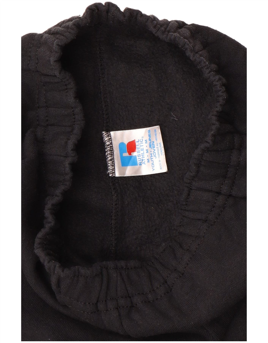 Calça de treino RUSSELL ATLÉTICA para meninos 13-14 anos médio preto algodão