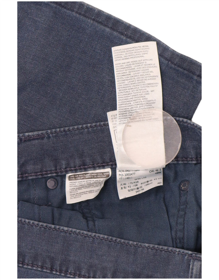 Levi's Mens Slim Jeans W36 L30 Azul Algodão
