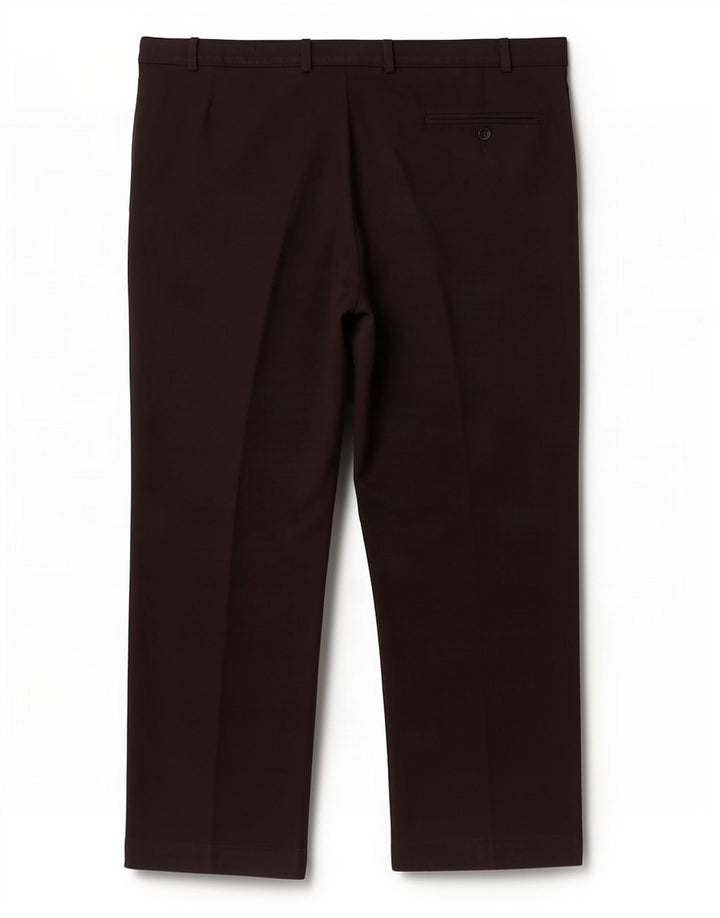 Calça masculina de ajuste regular Marks & Spencer W44 L27 poliéster azul marinho