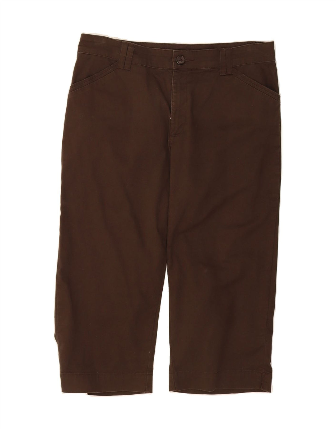 LEE Womens Straight Capri Trousers US 10 Large W32 L18 Brown Cotton Vintage Lee and Second-Hand Lee from Messina Hembry 