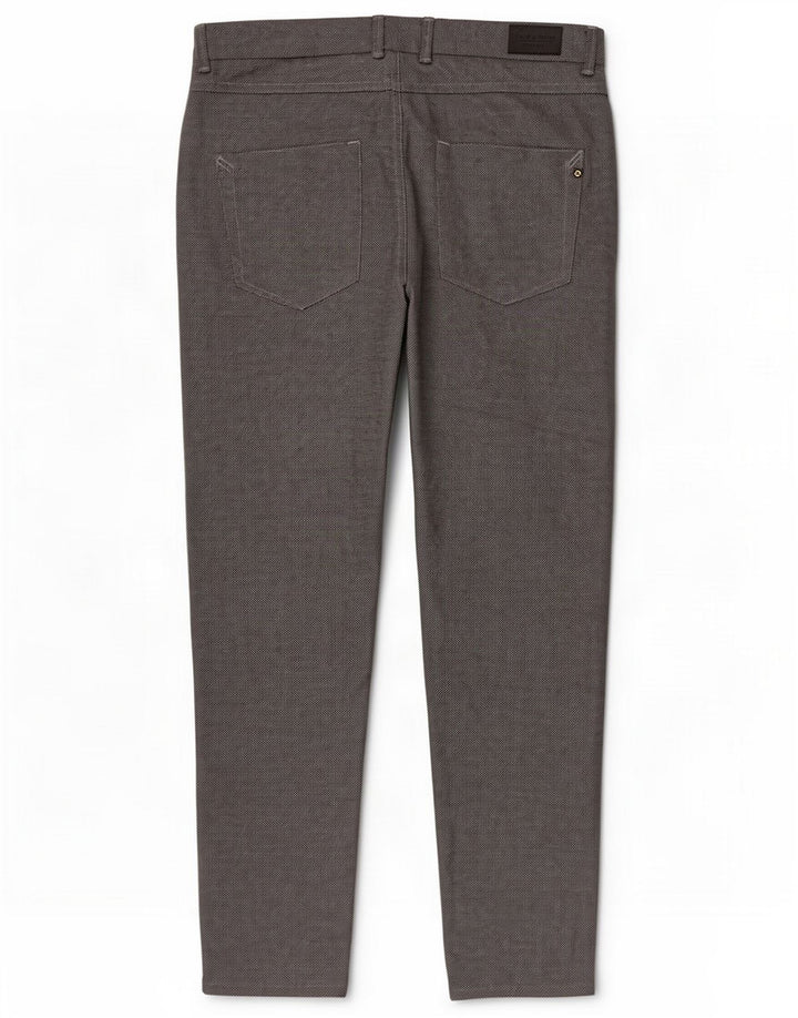 Zara Mens Slim Casual Calças EU 40 Médio W31 L30 Cinza Poliéster
