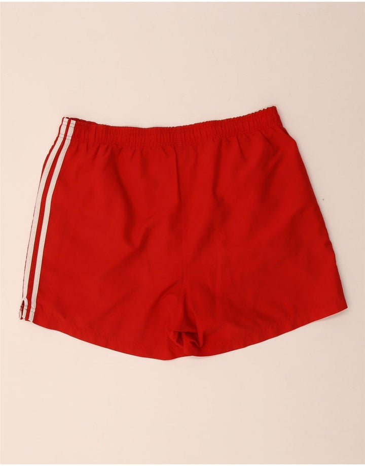 Adidas Mens Sport Shorts Médio Listrado Vermelho Poliéster