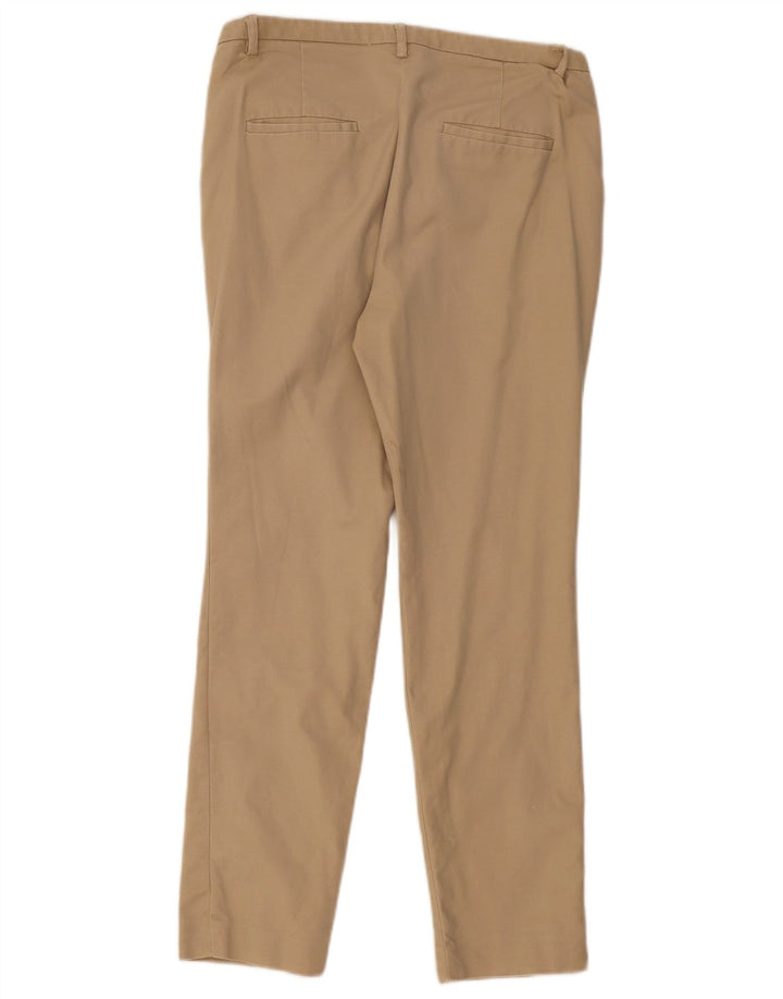 Zara Calça Chino Feminina Slim EU 40 Médio W30 L28 Bege