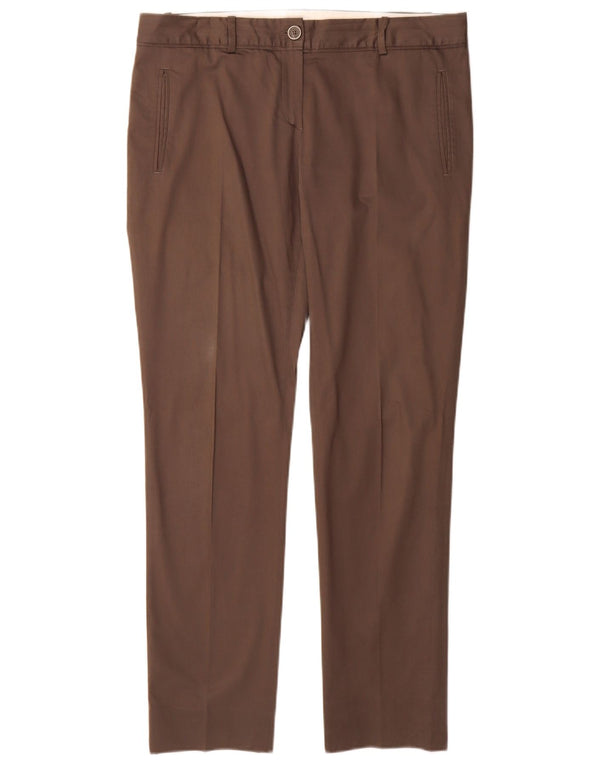 Calça Chino Slim Feminina Massimo Dutti EU 42 Grande W32 L31 Algodão Cinza