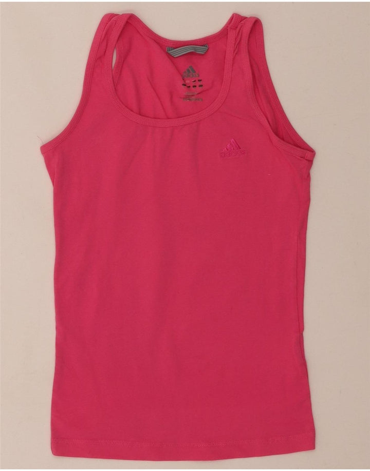 Adidas Womens Vest Top UK 10 Pequeno Rosa
