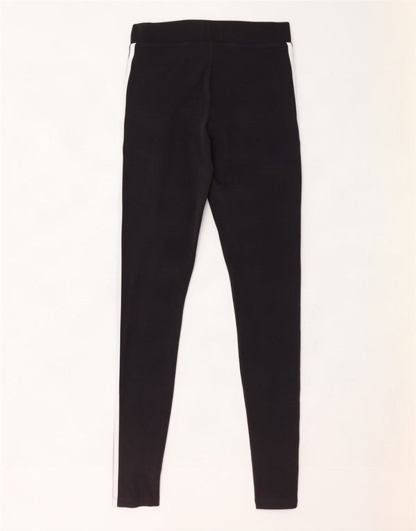 Leggings Adidas Femininas UK 8 Pequenas Algodão Preto